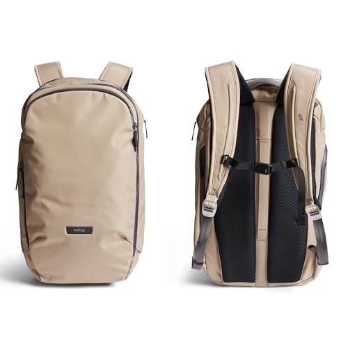Bellroy Transit Workpack Pro (22L work bag/commuter backpack, fits 16” laptops; organization for travel and commutes)- Stone