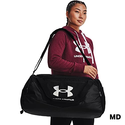 Under Armour Unisex-Adult Undeniable 5.0 Duffle, Black (001)/Metallic Silver, Small