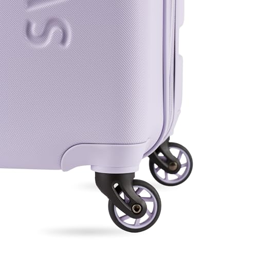 SwissGear 7366 Signature Hardside Expandable Luggage with Spinner Wheels, TSA Lock, Evening Haze, Checked-Large 27-Inch