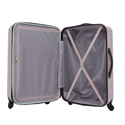 kensie Women's Hillsboro Luggage & Travel Bags Set, Burnished Lilac, 4 Piece Set