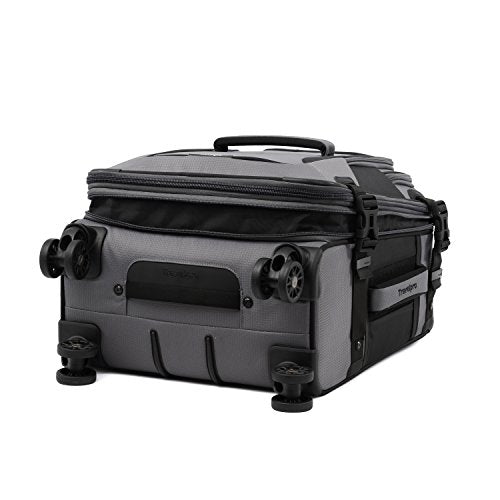 Travelpro Bold Softside Expandable Carry on Spinner Luggage, Carry on 21-Inch, Grey/Black