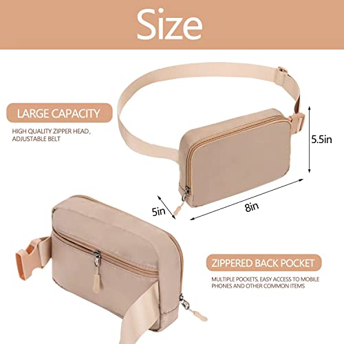 Belt bag Fanny pack crossbody bags for women Everywhere belt bag (Khaki)