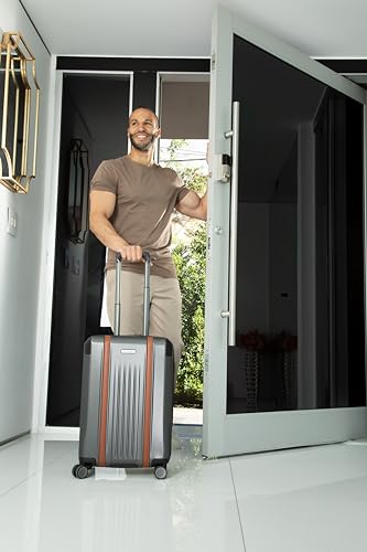 Ricardo Beverly Hills Montecito 2.0 Hardside with Dual Spinning Wheels, Expandable with Comfort Grip for Easy Packing and Moving, Men and Women, Graphite, Check-In Large 29-Inch
