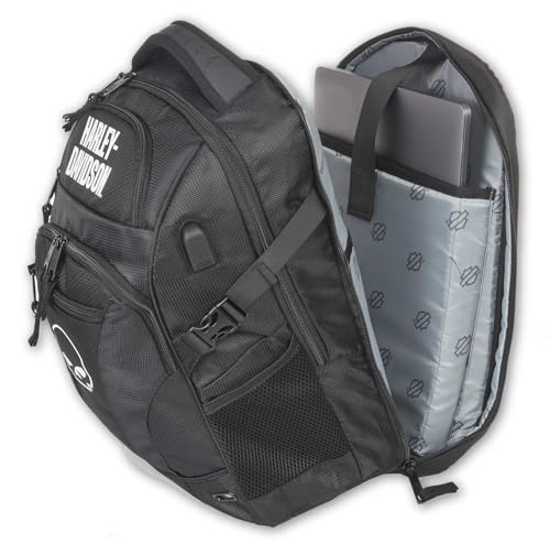 Harley-Davidson Willie G Skull Logo Renegade Lightweight Backpack - Black