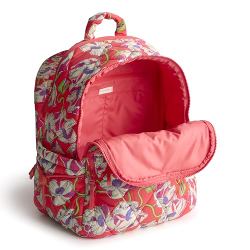 Vera Bradley Women's Featherweight Bancroft Backpack, Swirling Poppies, One Size