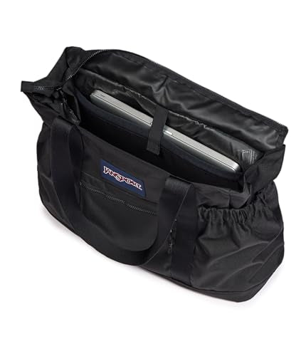 JanSport Large Day Tote – 31L Spacious, Padded 15" Laptop Sleeve, Side Water Bottle Pocket, Durable & Versatile for Everyday Use, Black