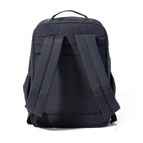 Baggallini Everyday Laptop Backpack - 11x15.5 Lightweight Water-Repellent Nylon Travel Bag w/Padded Laptop Sleeve & RFID