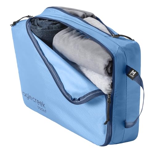 Eagle Creek Pack-It Isolate Carry-On Set - Compact Compression Cube Set for Optimizing Luggage Space - Convenient Top Handle - Internal Storage Divider - Water-Resistant - Washable - Blue Dawn