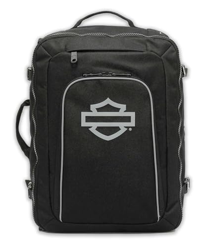 Harley-Davidson Reflective Bar & Shield Mega-Pack Carry-On Backpack, Black