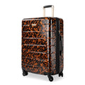 Ricardo Beverly Hills Cambria Hardside Luggage | Stylish Suitcase with Wheels for Effortless Travel, Expandable and Secure TSA-Locked Packing, 24-inch Medium Checked (Tortoise, Checked Medium 24-Inch)