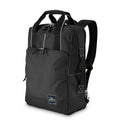 Skyway Luggage Rainier Deluxe Backpack, Eco-Friendly, Made of 100% rPET Travel Laptop Bag for Women & Men, Flight Approved Carry On Backpack, 17L, Crater Black