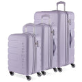 SwissGear 7366 Signature Hardside Expandable Luggage with Spinner Wheels, TSA Lock, Cup-Holder, Evening Haze, 3-Piece Set (19/23/27)