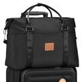 Joyway Travel Duffel Bag, Weekender Overnight Bag for Women, Sports Tote Gym Bag with Wet Pocket, Foldable Personal Item Travel Duffle Bag with Trolley Sleeve, Black