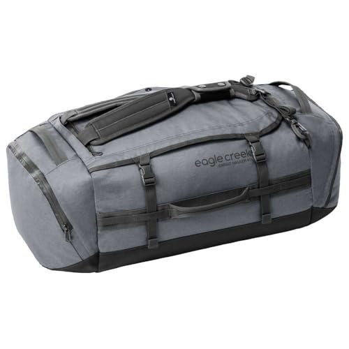 Eagle Creek Cargo Hauler Duffel Bag - Carry-On Duffel Bag for Travel - Easy Access Compartments - Lockable Zipper Opening - Water Resistant - Charcoal - 60L