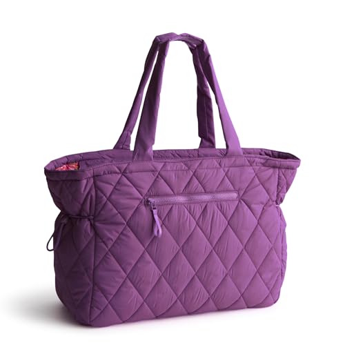 Vera Bradley Women's Featherweight Knollton Travel Tote Bag, Iris Orchid, One Size