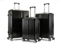Gabbiano Macan 3 Piece PC Luggage Set – Expandable Hardshell Suitcase with Add-A-Bag Strap, TSA Lock & 8-Wheel Spinners – Lightweight (20" Carry On, 26" Medium, 30" Large) (Black, 3-Piece set)