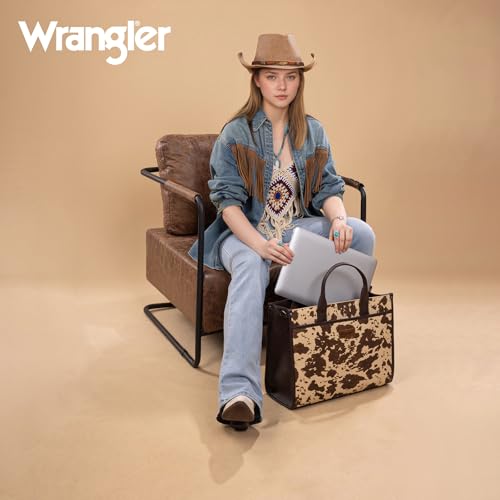 Wrangler Laptop Work Tote and Flower Wallet Small