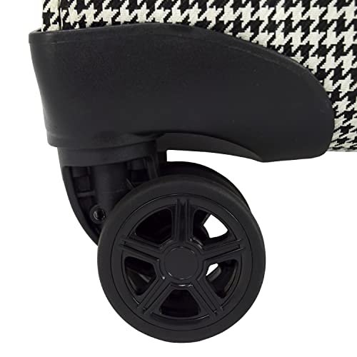London Fog Oxford III Black White Houndstooth 2pc Set (20" and 29")