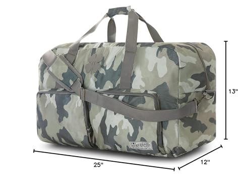 Lucky Travel Duffel Bags 65L, Gym Bag, Travel Bag & Large Duffle Bag for Men, Foldable Overnight Weekender Bags for Women & Men with Adjustable Shoulder Strap, Camo