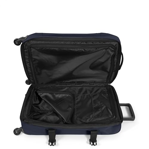 EASTPAK TRANS4 S – 44L Small Cabin Wheeled Luggage, Two Compartments, TSA Lock, 360° Spinner Wheels, and Telescopic Handle, Ultra Marine