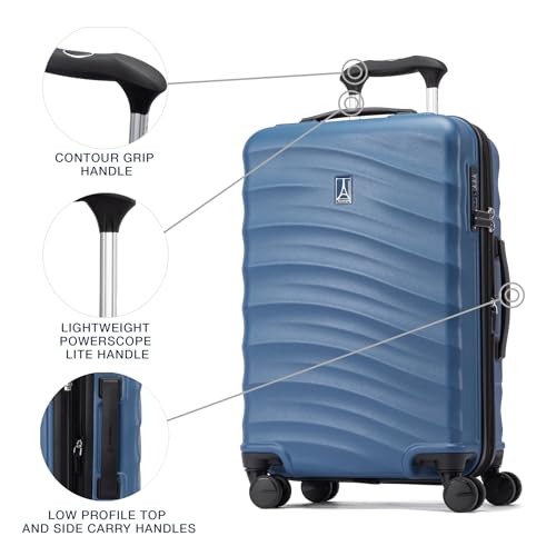 Travelpro Maxlite Air V2 Hardside Expandable Carry on Luggage, 8 Spinner Wheels, Lightweight Hard Shell Suitcase, TSA lock, Ensign Blue, Carry On 20-Inch