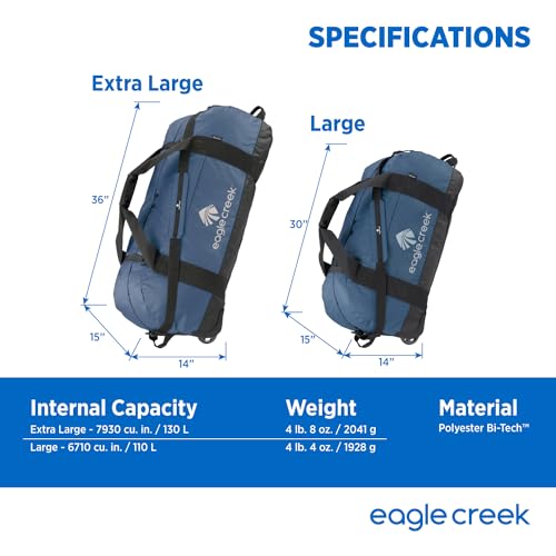 Eagle Creek No Matter What Rolling Duffle Bag, Slate Blue