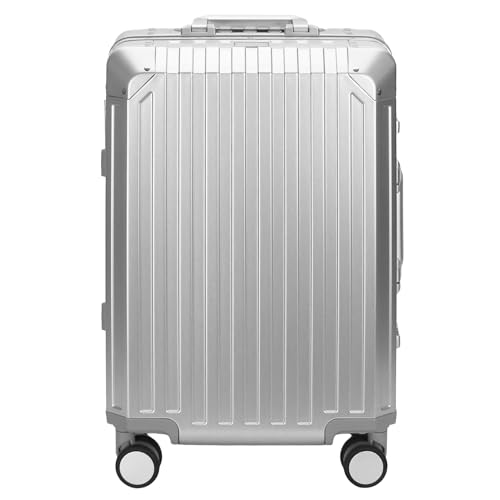 GLX2 X2 All Aluminum Luggage Suitcase 3 Sizes (20",26",29") TSA Lock Carry On Silver (20" Carry On)
