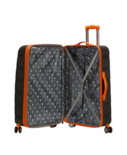 Rockland Melbourne Hardside Expandable Spinner Wheel Luggage, Charcoal, 2 Piece (20"/28")