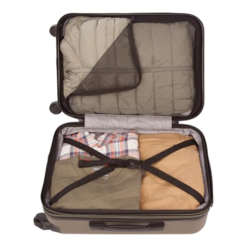 Eddie Bauer Flatiron Carry-On 22" Luggage | Hardside | Spinner Wheels | Expandable | Lightweight | Travel Essentials - Dark Fatigue