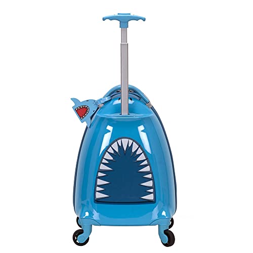 Rockland Jr. Kids' My First Hardside Spinner Luggage, Carry-On, Shark
