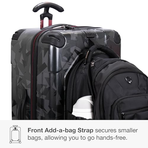 Traveler's Choice Maxporter II Polycarbonate Hardside Trunk with Spinner Wheels, Gray Camo, 31-Inch Large Trunk