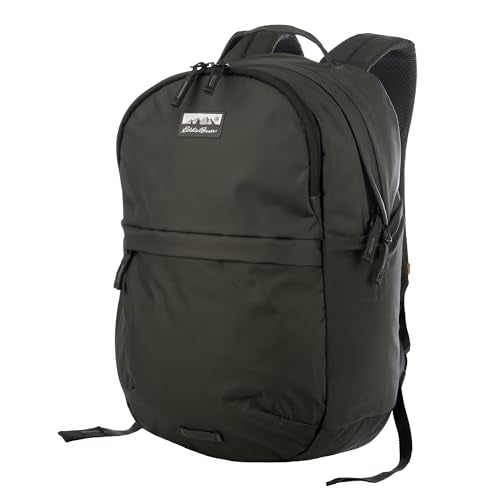 Eddie Bauer 26L Venture Backpack, Hydration and Laptop Compatible Daypack, Carbon Black