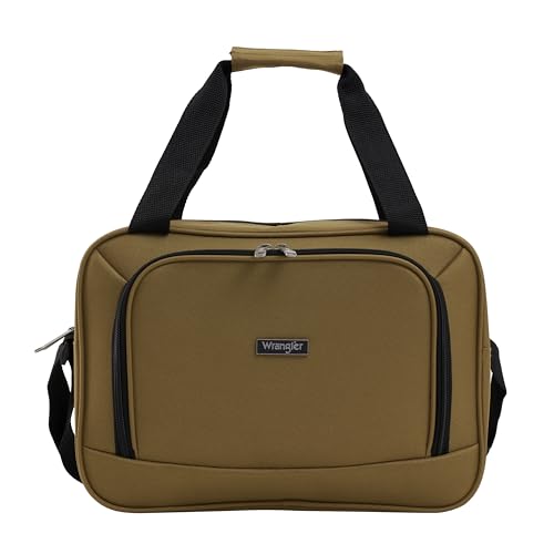 Wrangler Smart Spinner Hardside Luggage, 2 Piece Set, Wood Thrush