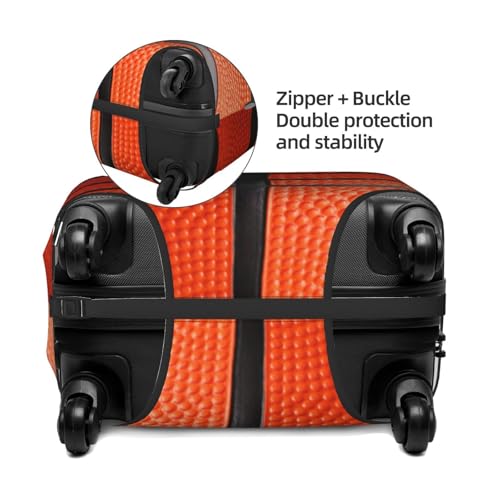 Guiteinyi Basketball Luggage Cover for Suitcase Elastic Non Scratch Travel Protector Travel Washable Suitcase Cover Fits 18-32 Inch Luggage