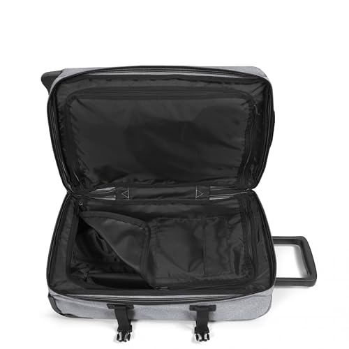 Eastpak Tranverz S – 42L Large Wheeled Luggage with Dual Compartments, TSA Lock, Compression Straps & Smooth-Wheeling System, Sunday Grey