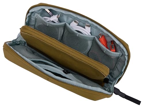 Thule Aion Travel Organizer - 2-in-1 pouch includes travel wallet and electronics bag - RFID blocking zipper pouch - Internal pockets to stay organized - 100% recycled waxed PFC-free fabric