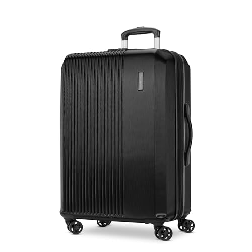 Samsonite Alliance SE Hardside Luggage with Spinner Wheels, Lightweight, LARGE SPINNER, BASS BLACK