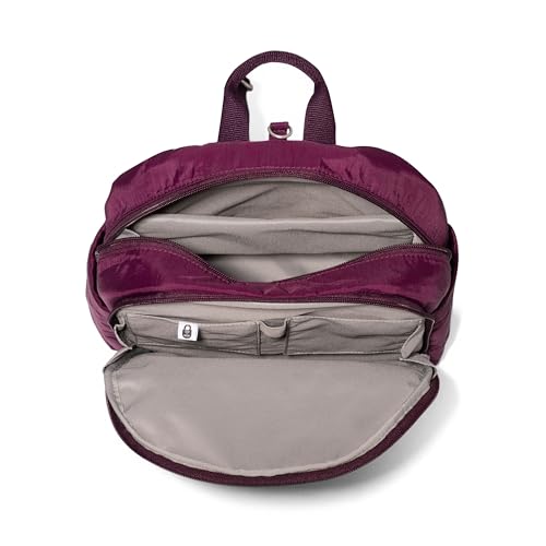 Securtex Anti-Theft Getaway Backpack - 9.4"x13"x5" Travel Safe Bag w/Locking Zippers, Slash-Resistant, RFID