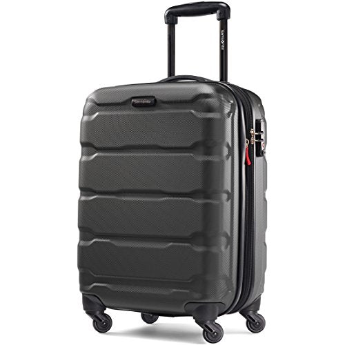 Samsonite Omni PC Hardside Expandable Luggage with Spinner Wheels, Black, 3-Piece Set (20/24/28)