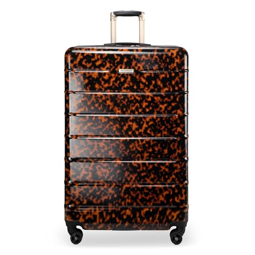 Ricardo Beverly Hills Cambria Hardside Luggage | Stylish Suitcase with Wheels for Effortless Travel, Expandable and Secure TSA-Locked Packing 29-inch Large Checked (Tortoise, Checked Large 29-Inch)