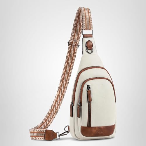 CLUCI Crossbody Bags for Women Men,Leather Sling Bag Cross Body Backpack for Woman Gifts for Women Birthday Unique