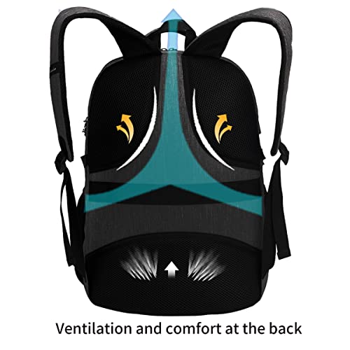 SHRRADOO Anti Theft Laptop Backpack Travel Backpacks with Combination Lock for Women Men College Backpack Computer Bag Fits 17 Inch Laptop,Black