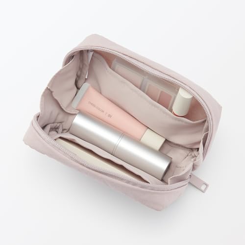 Wrinkled Nylon Pouch - Wide Opening, Medium by MUJI