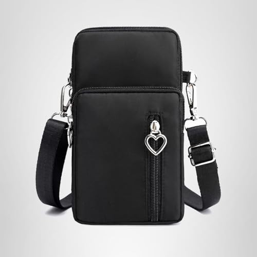 JANKS Small Crossbody Bags for Women Mini Cell Phone Purses with Crossbody Strap Phone Wallet Purses Shoulder Bag Nylon Arm Bag