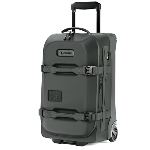 Pelican Aegis Luggage - Carry On Duffel Bag with Wheels - 22 Inch Carry On Bag - Airline Approved (Charcoal)