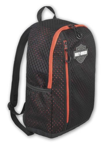 Harley-Davidson Rumble Bar & Shield Logo Backpack, Polyester w/Mesh - Black