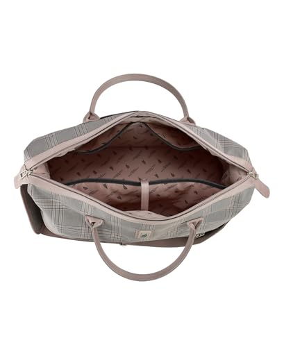London Fog Brentwood IV 20" Drop Bottom Duffel, Rose Charcoal