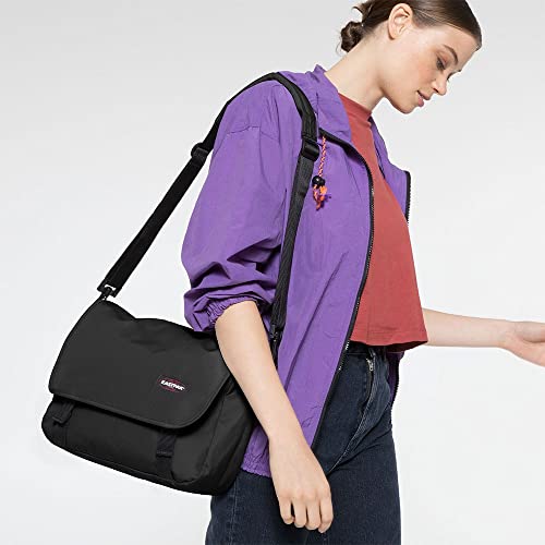 Eastpak Jr Shoulder Bag - For Laptop, Travel, Work, or Bookbag - Black