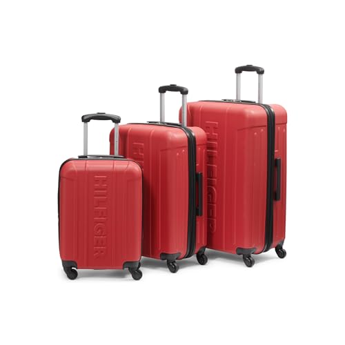 Tommy Hilfiger Unisex Luggage Carry On,Red,Small