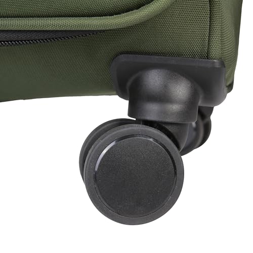 Kenneth Cole REACTION The Venturer 20-Inch Carry-On Lightweight Durable Softside 8-Wheel Spinner Cabin Size Luggage, Olive